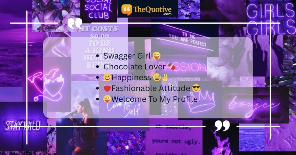 Swag Instagram Bio for Girls